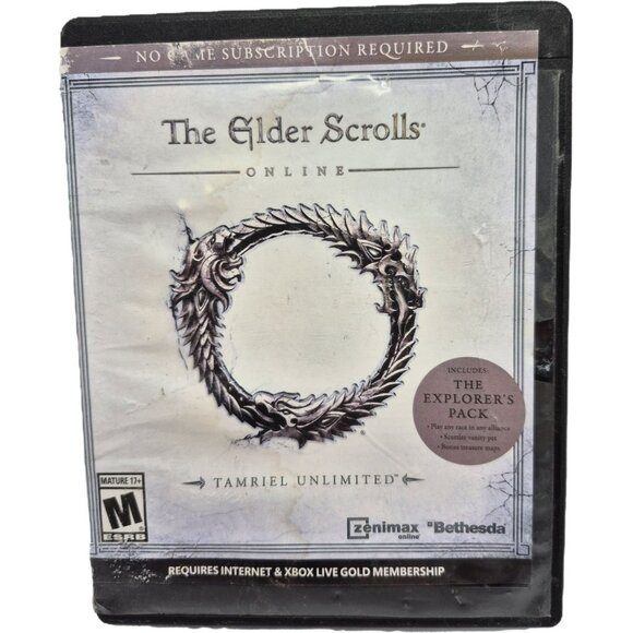 XBOX One Game The Elder Scrolls Online: Tamriel Unlimited Rated M Preowned - Picture 1 of 8